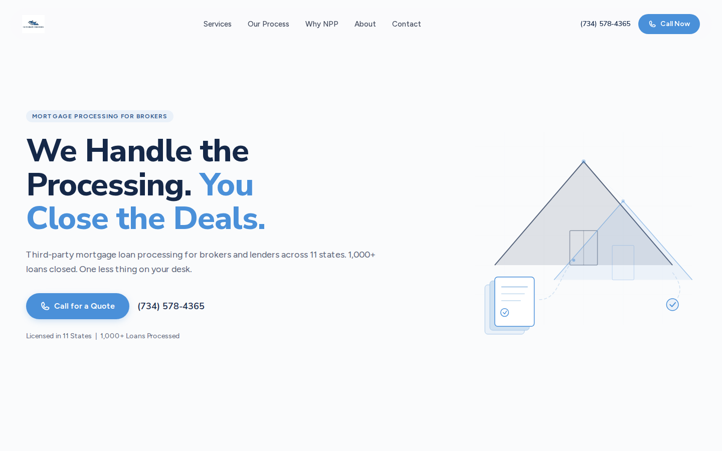 No Problem Processing live site preview